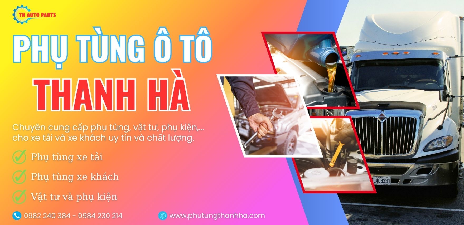 Banner Phụ Tùng Ô Tô Thanh Hà - 02